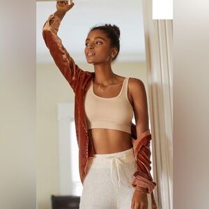 Anthropologie NWOT Women’s The Hattie‎ Seamless Square-Neck Bralette Size S/M